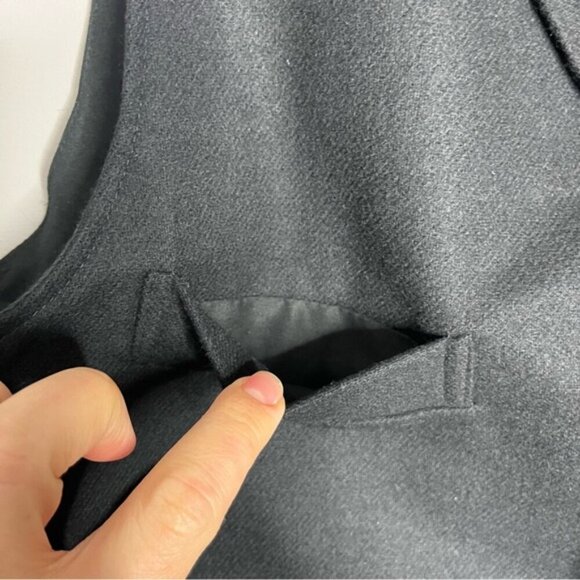 Vintage WAH Maker Mens Wool 5 Button Western Vest, Size L - Picture 5 of 11